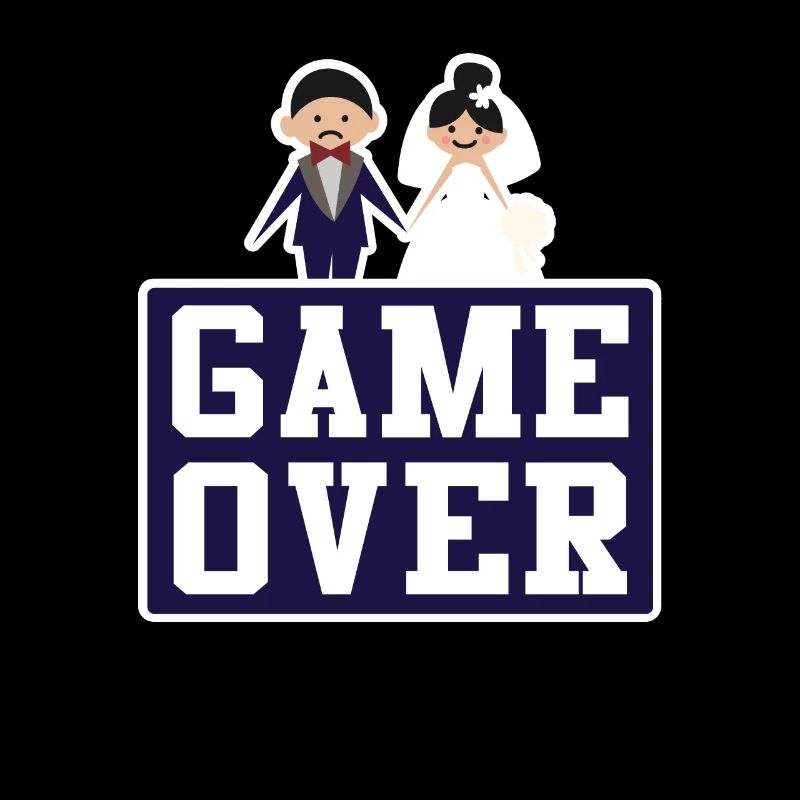 Game Over Ehemann Ehefrau Hochzeit Trauung