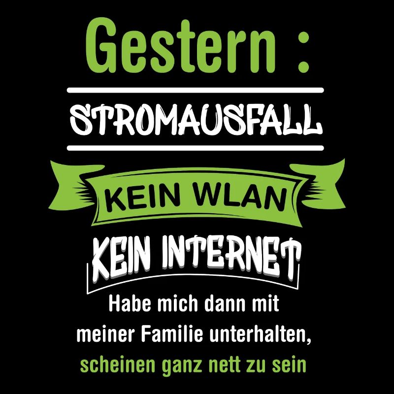 Computerfreak mit Stromausfall