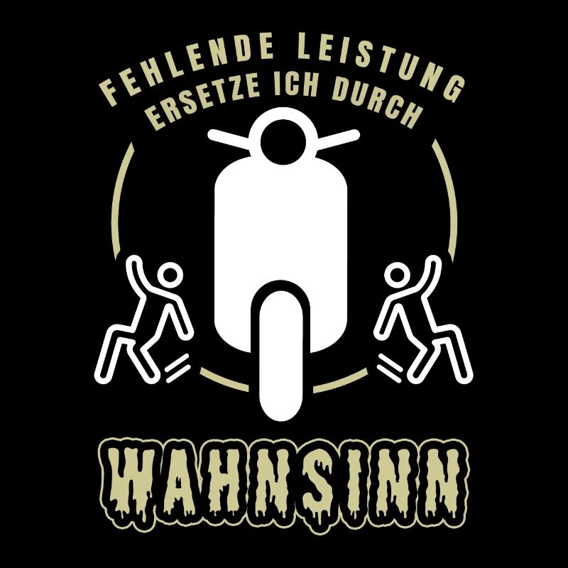 Witziger Roller Spruch Rollerfahrer Zweirad