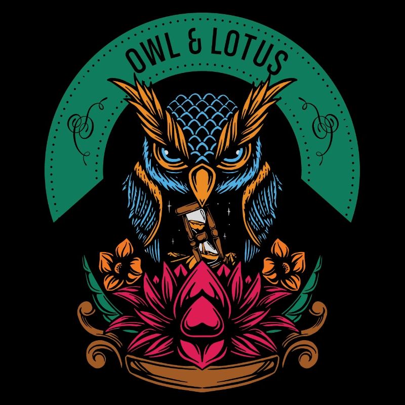 Lotus Eule Garten Geschenk