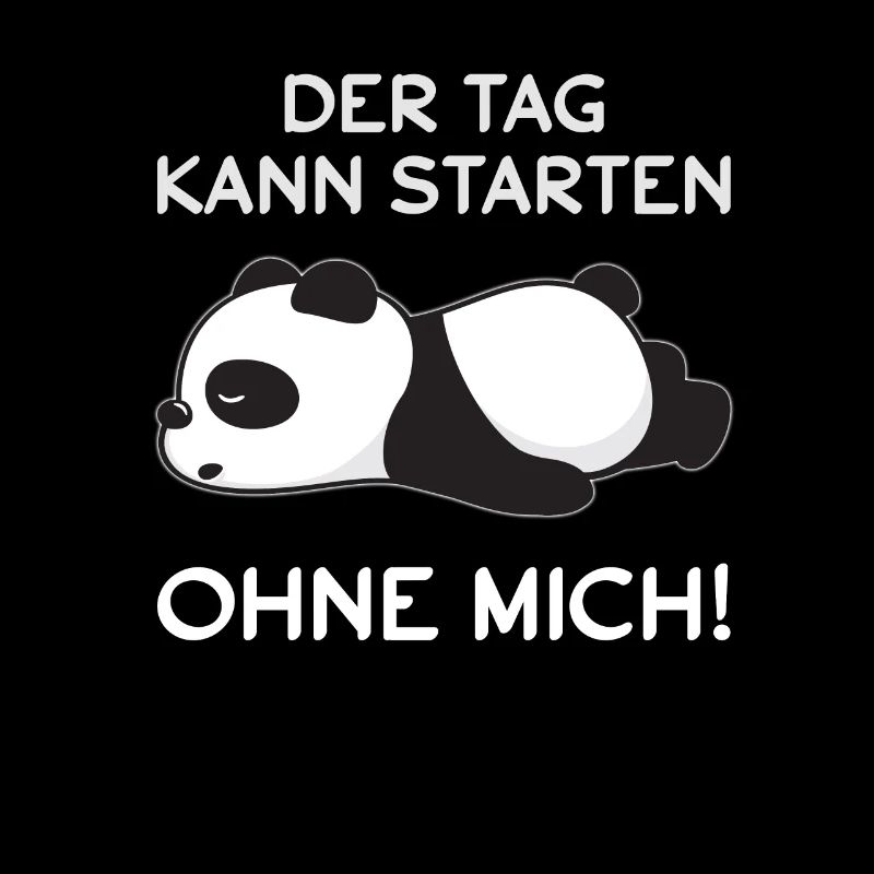 Schlaf Panda Sprüche Kuscheltier Geschenk