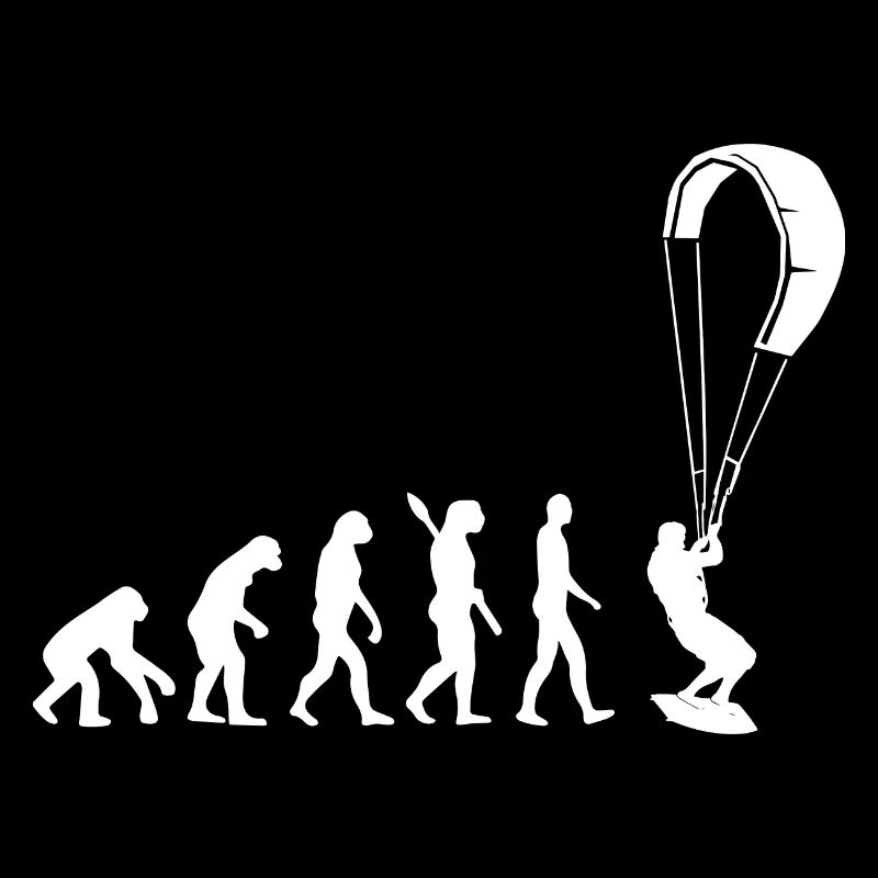 Kitesurfen - Evolution des Menschen, Darwin