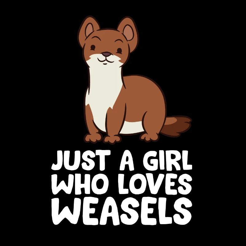 Nur ein Mädchen, das Wiesel liebt