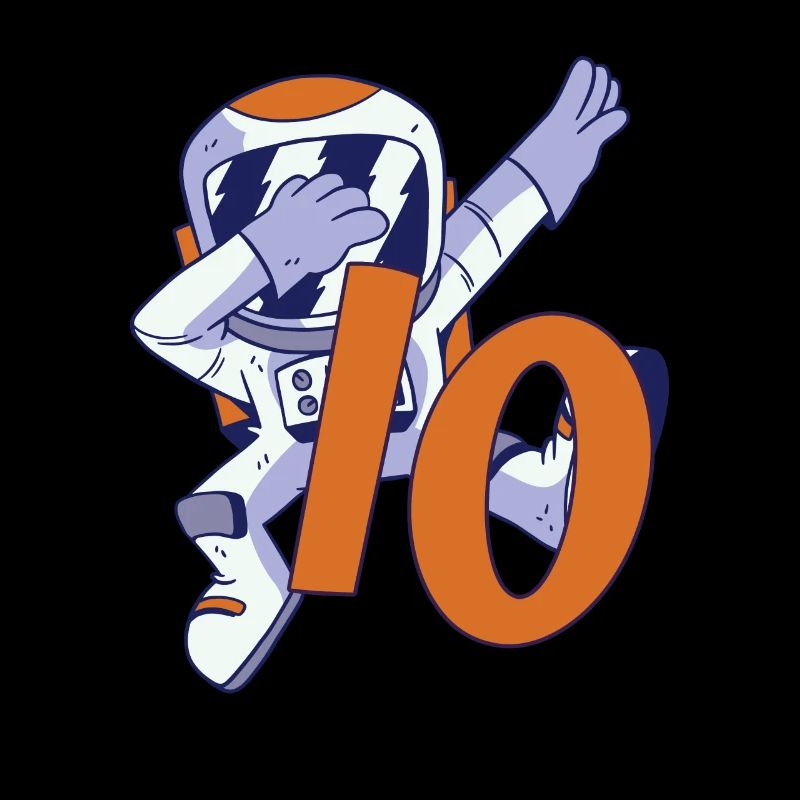 10e anniversaire Astronaute 10 ans Galaxie spatiale