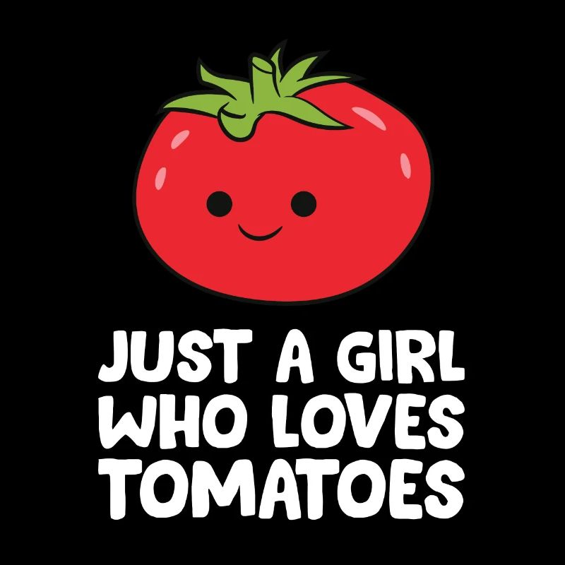 Nur ein Mädchen, das Tomaten liebt