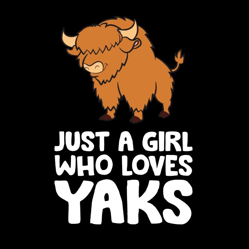 Nur ein Mädchen, das Yaks liebt
