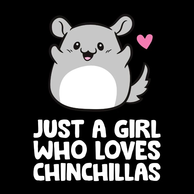 Nur ein Mädchen, das Chinchillas liebt