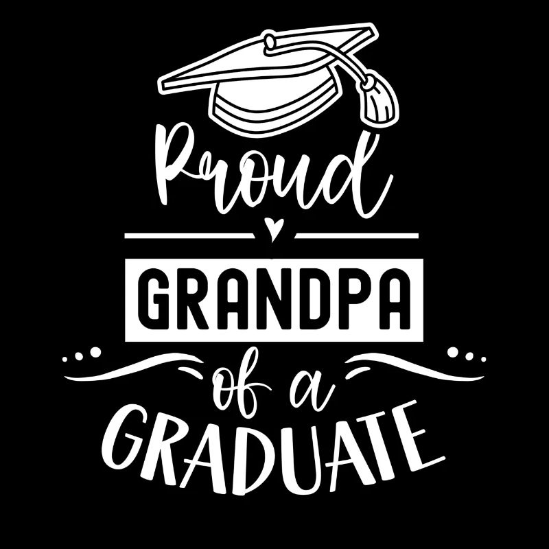 Stolzer Großvater Eines Absolventen Absolvent
