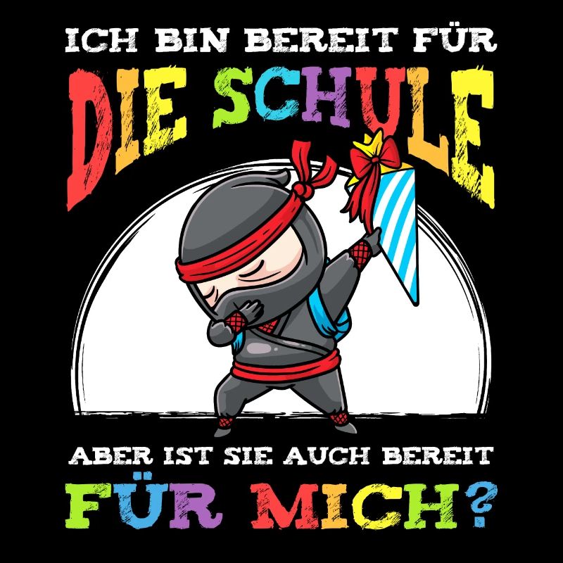 Schulkind Einschulung Ninja