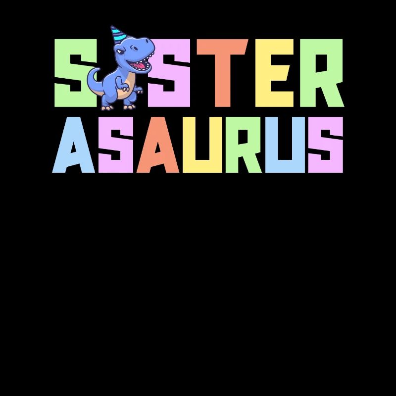Sœur Asaurus Dinosaur Fête d’anniversaire T-Rex