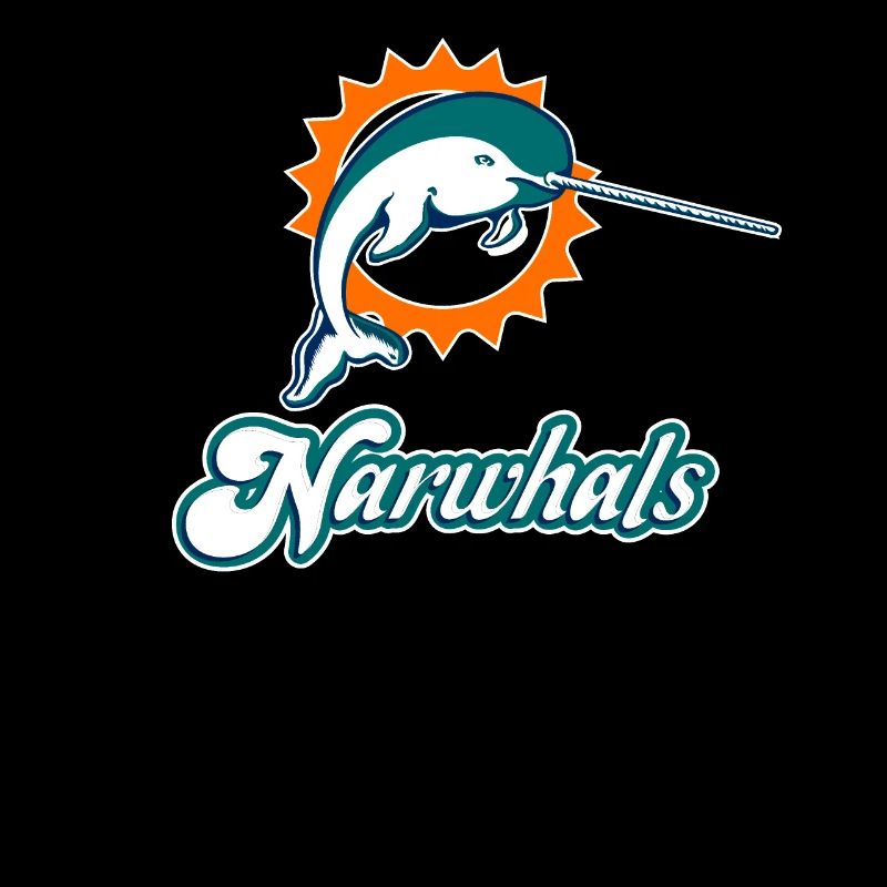 Narval Design de parodie de dauphin