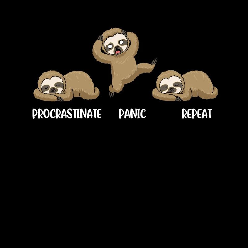 Procrastinate Panic Prokrastination Geschenk