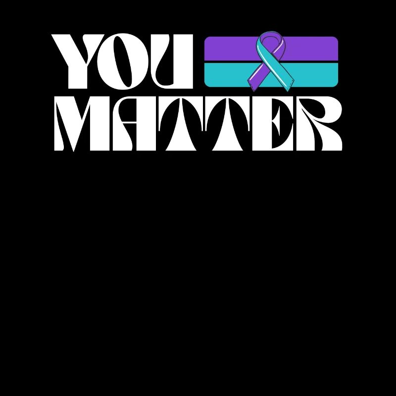 Vous comptez ruban de sensibilisation à la prévention du suicide