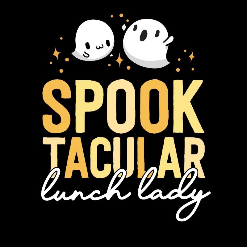 Mittagessen Dame Halloween Schule Cafeteria Matching