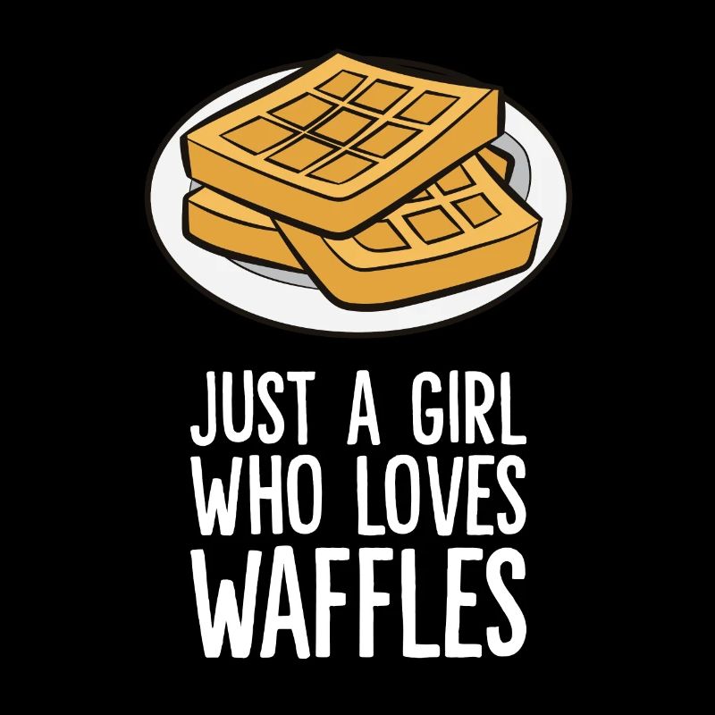 Nur ein Mädchen, das Waffeln liebt