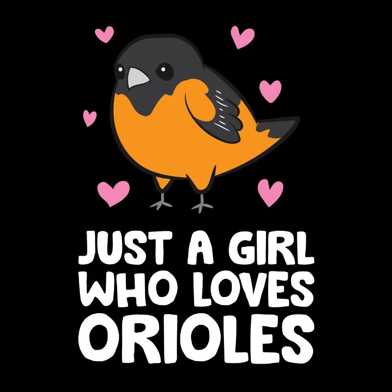 Nur ein Mädchen, das die Orioles liebt