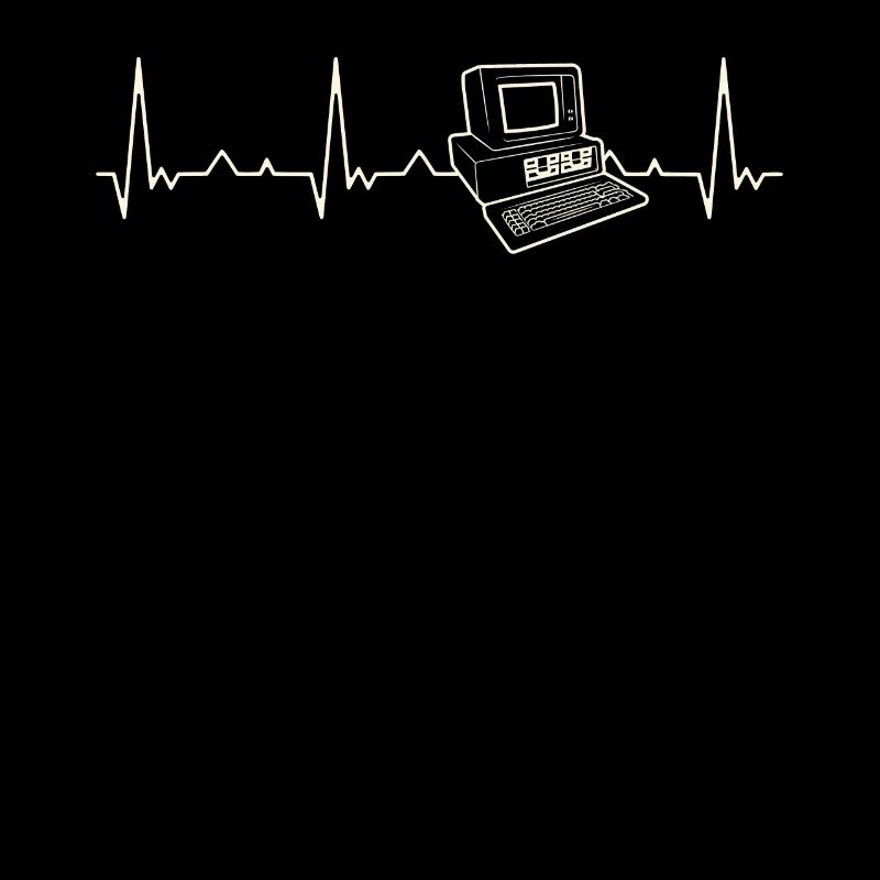 Computer Retro. Corazón. Amor. Ekg. Legumbres.