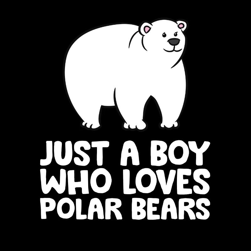Nur ein Junge, der Eisbären liebt