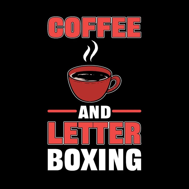 Lettrage de café et de boîte aux lettres