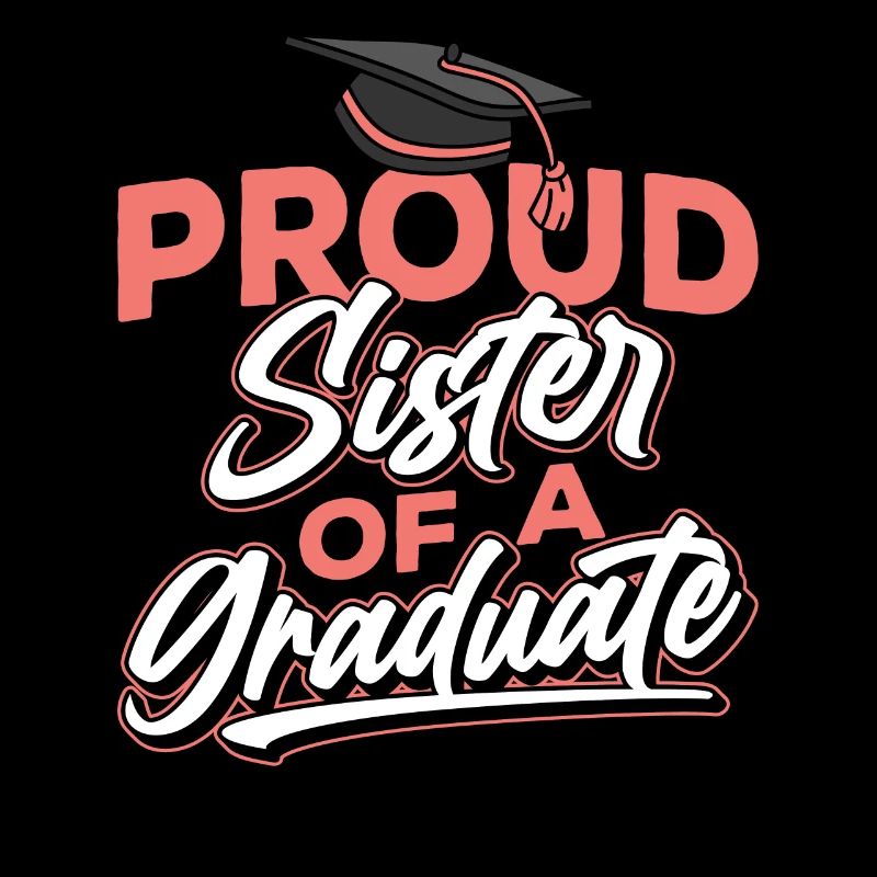 Stolze Schwester Eines Absolventen Absolvent