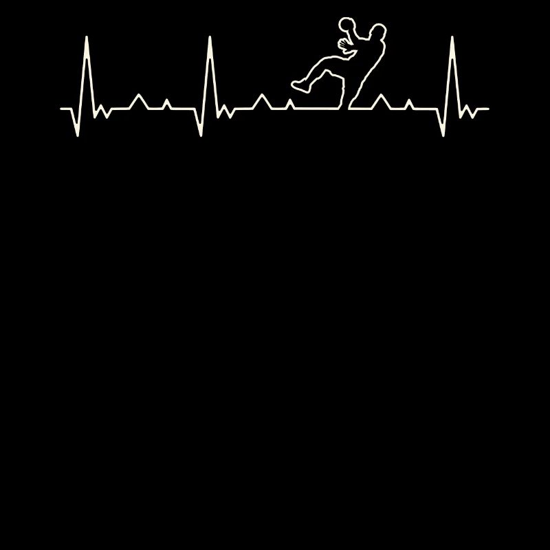 Handboll Throw Male. Corazón. Amor. Ekg.