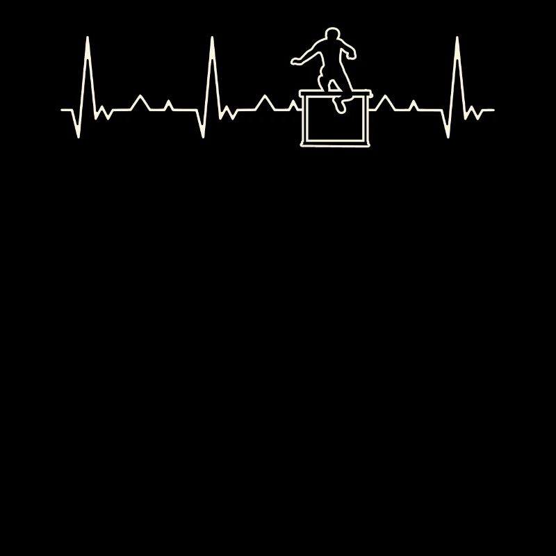Hurdle Sprint Dash Jump. Corazón. Amor. Ekg.