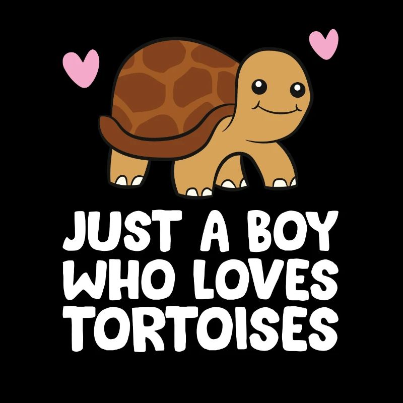 Nur ein Junge, der Schildkröten liebt