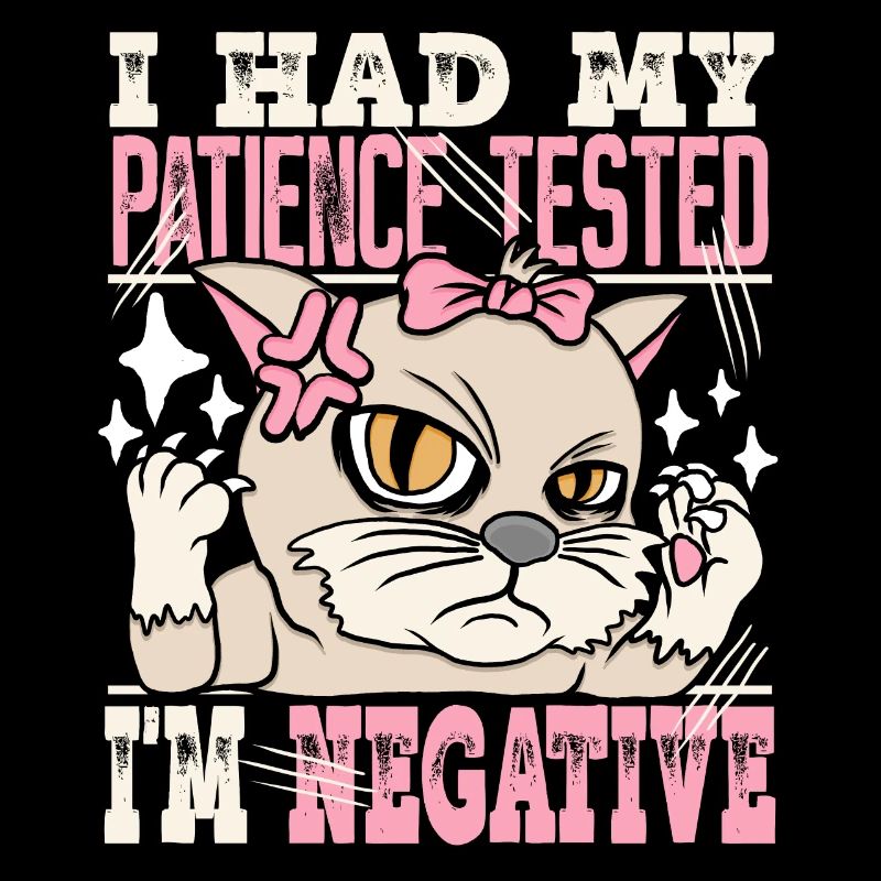 Patience testée négative Cat Cat Lovers