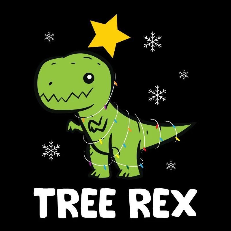 T-Rex - Tree Rex String Light Star Snowflake