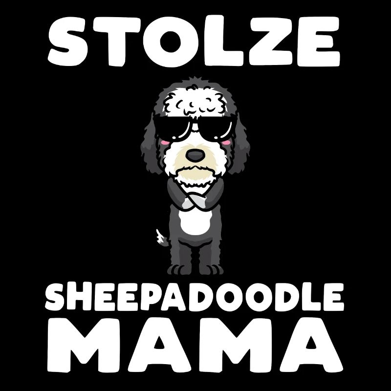 Stolze Sheepadoodle Mama