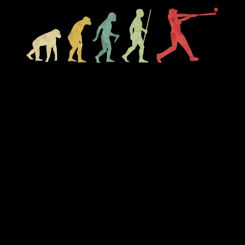 Baseballspieler Homerun traf Evolution