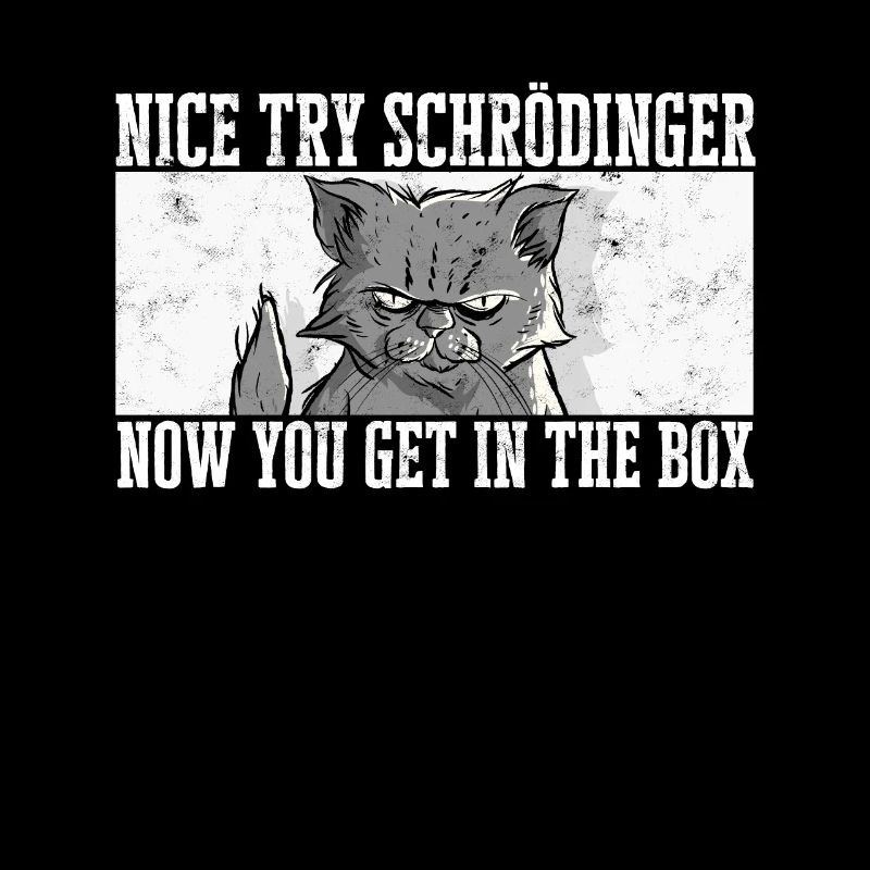 Le chat de Schrödinger Alive Dead physique quantique