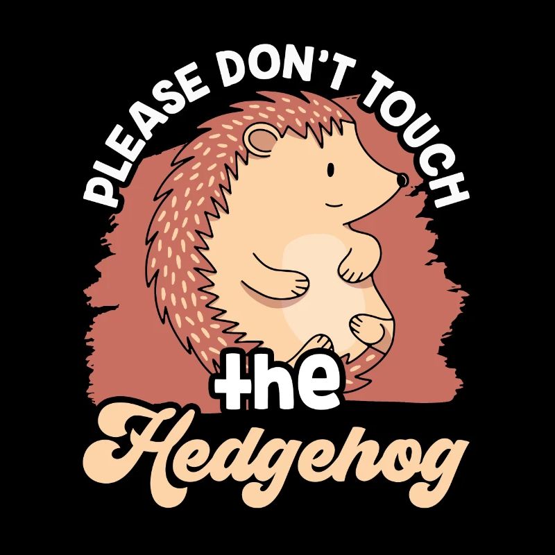 Please do not touch the hedgehog Pet cute