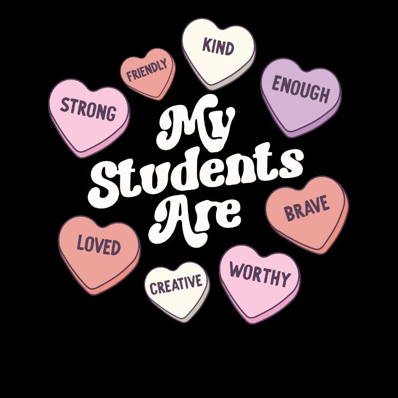 Enseignante Saint-Valentin Affirmations positives