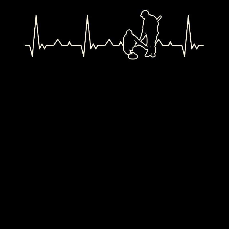 Lockenspiele auf Eis. Herz. Liebe. Ekg. Impuls.