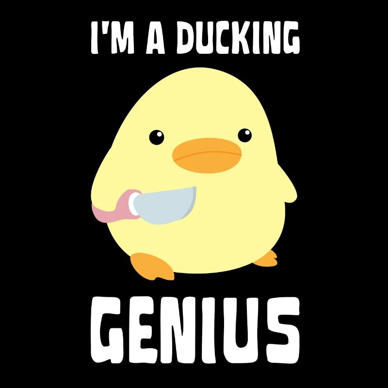 I'm A Ducking Genius - Funny Duck with knife Meme