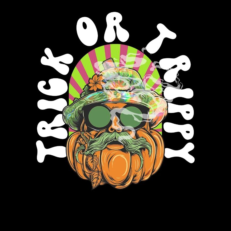 Trick Or Trippy Hippie Psychedelika Cannabis Gras