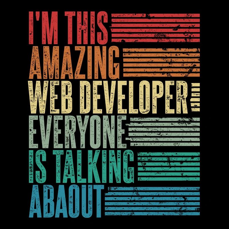 Web Developer Web Developer Gift Retro