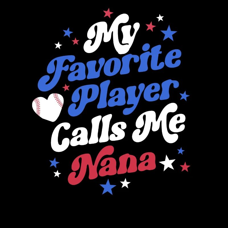 Baseball Nana Retro Grand-mère Ma joueuse préférée