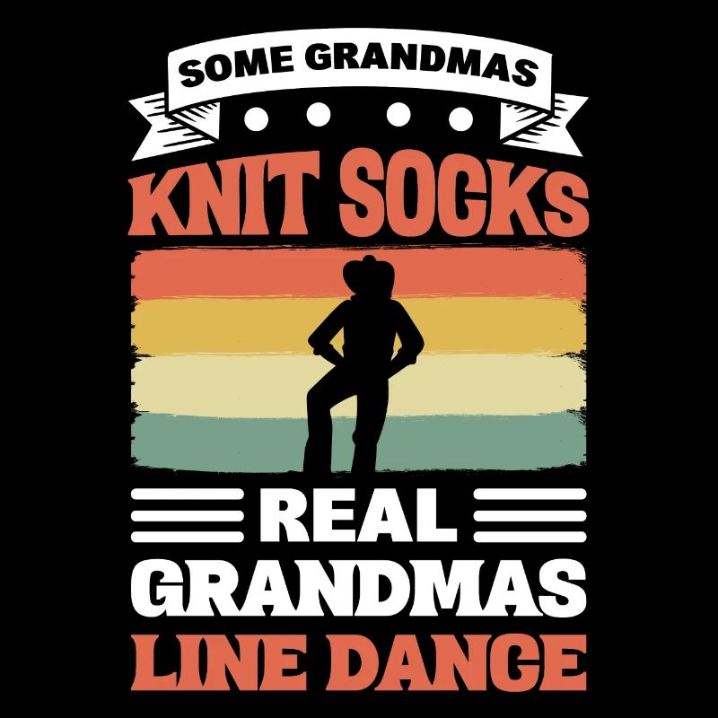 Manche Omas stricken Socken Echte Omas Line Dance