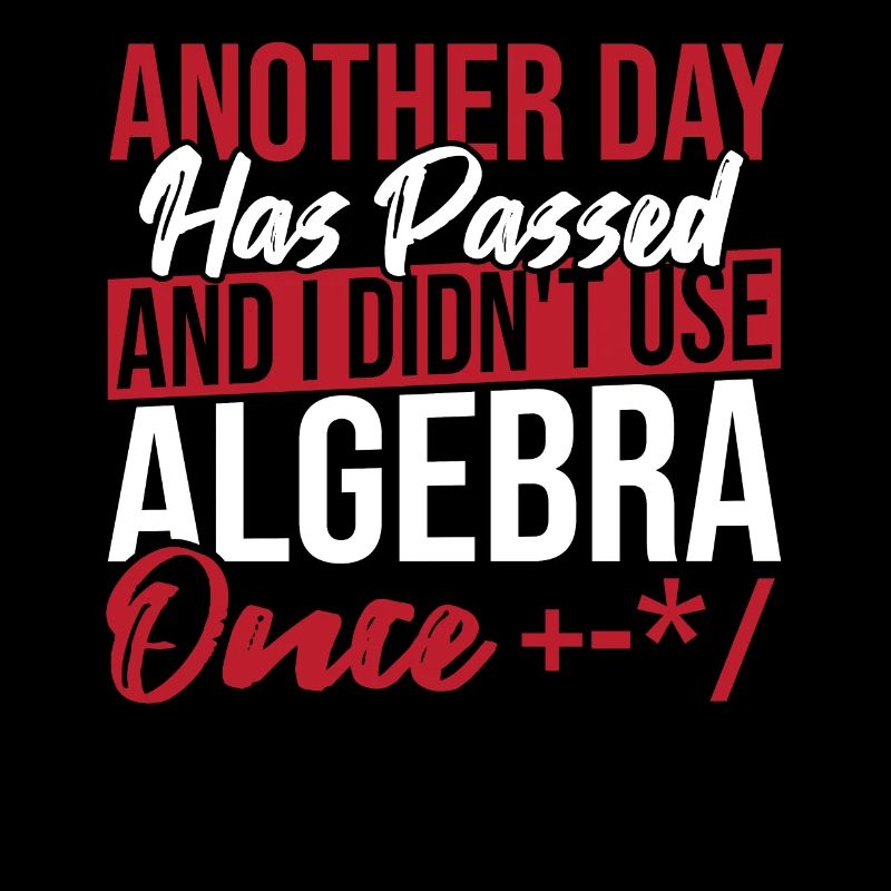 Algebra Lover Graph Math Nerd I Didn't Use Algebra