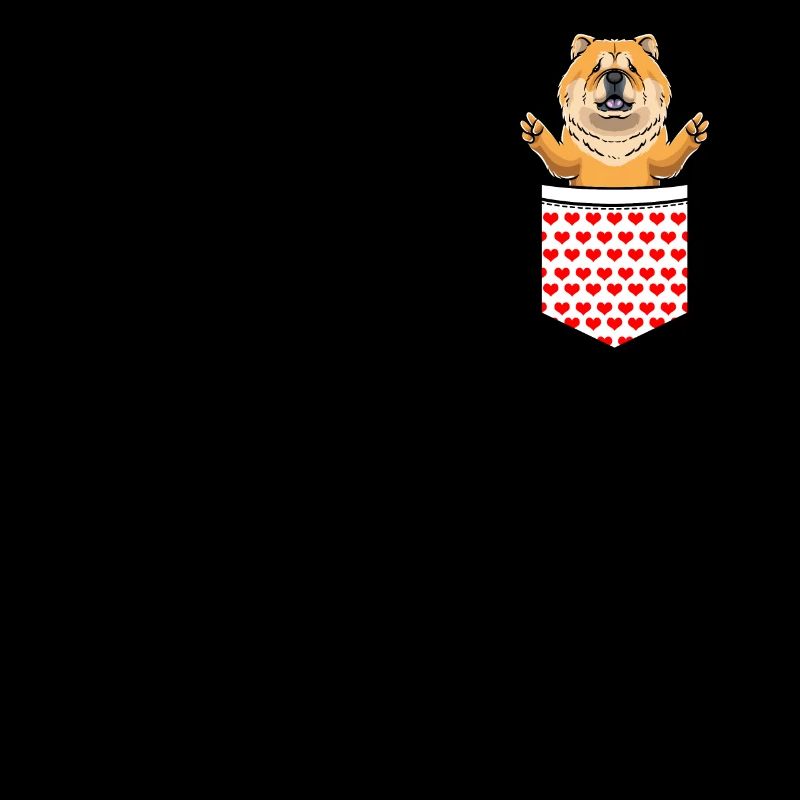 Chow-chow-hund In Der Tasche