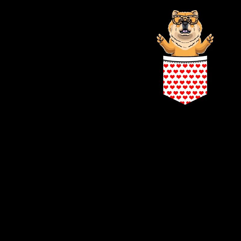 Chow-chow-hund In Der Tasche