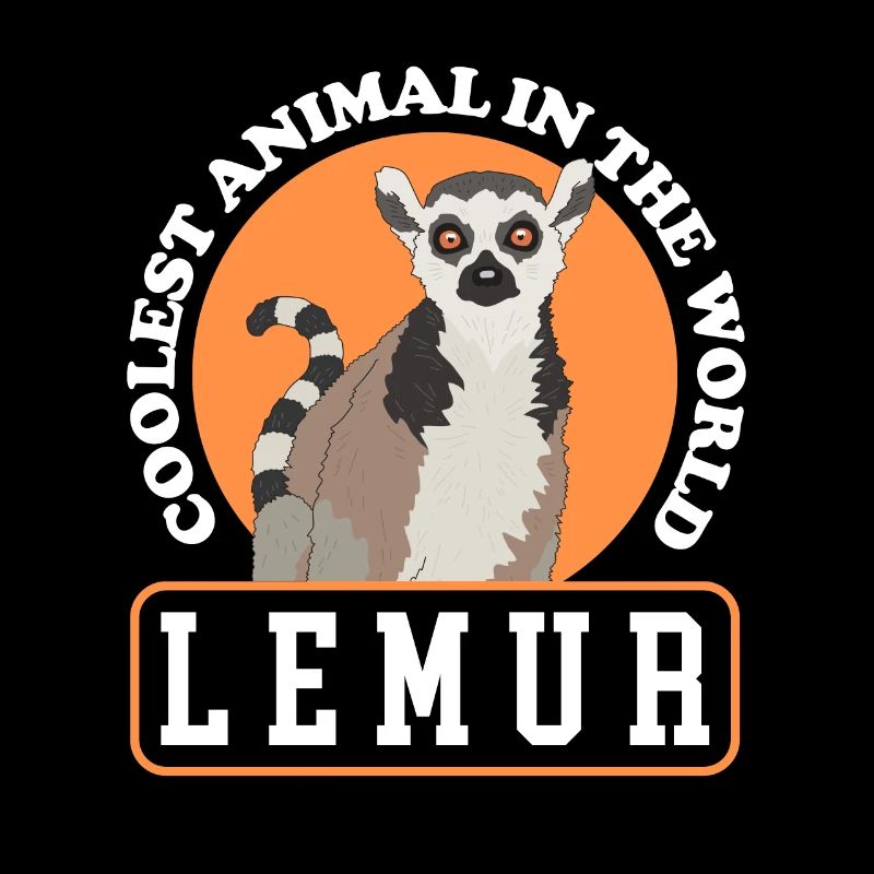 Lemurs Ringed lemur lemur curly tail lemure gift