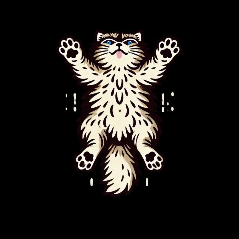 Springende Katze