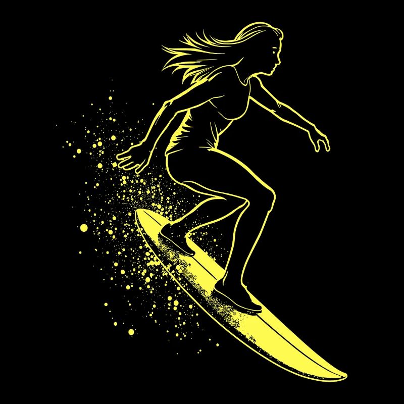 Surfeur élégant Surfer Surfer