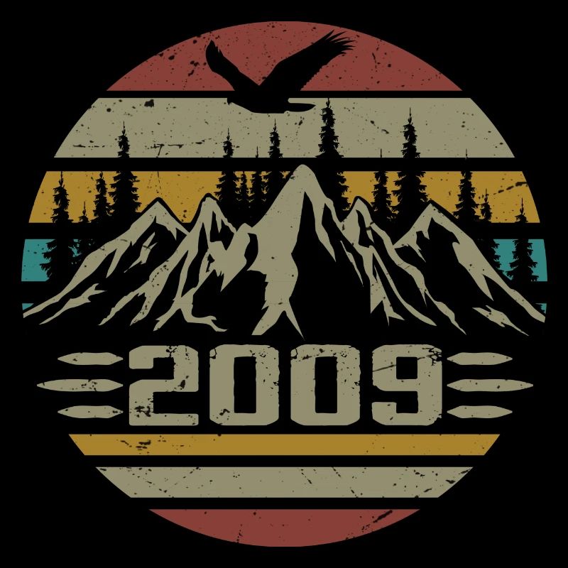 Geboren im Jahr 2009 Original Retro 2009 Geburtstagsgeschenk