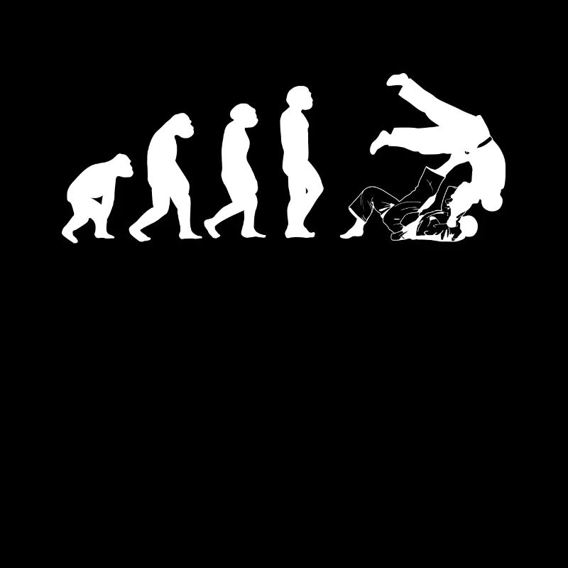 Judo Evolution cadeau rétro judoka cool