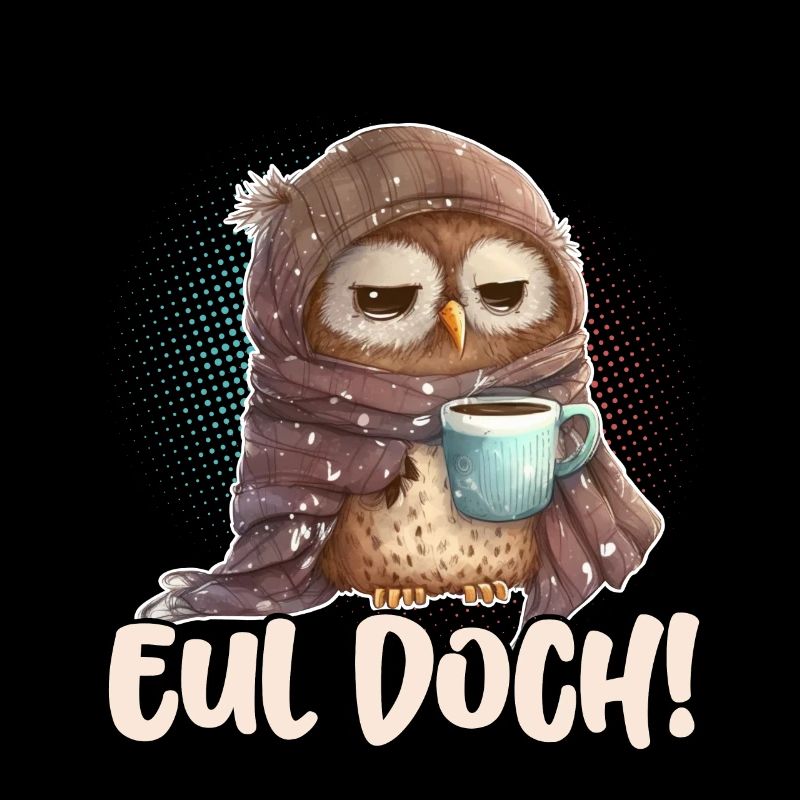 Eul Doch! Eule Lustige Kaffee Sprüche