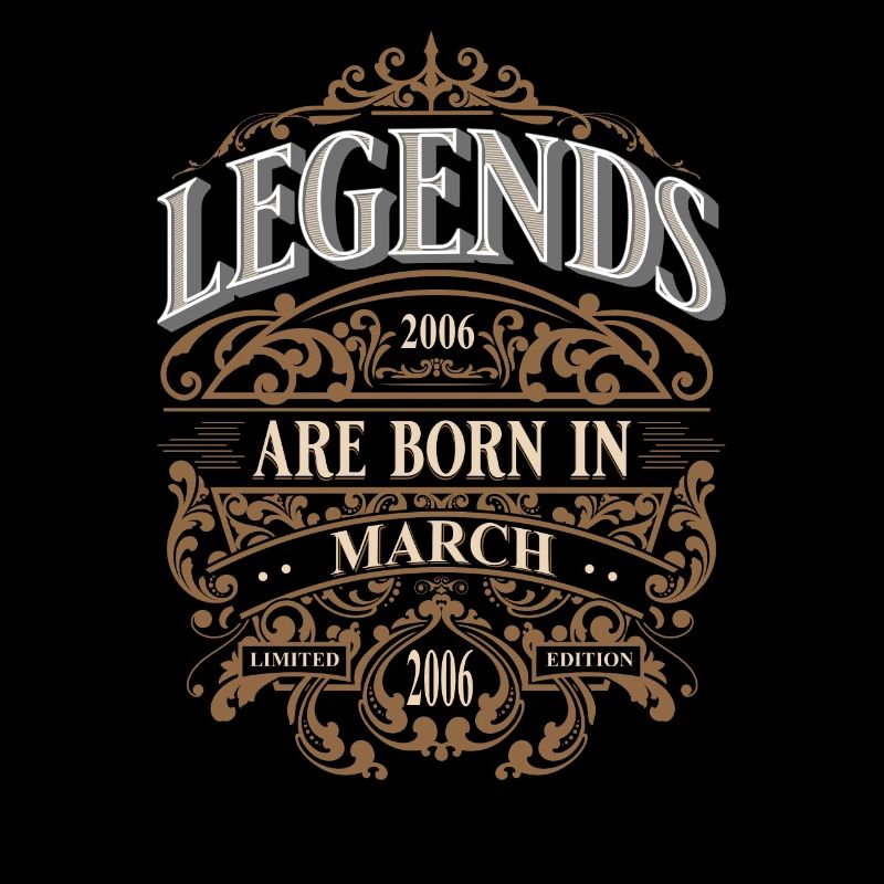 2006 Mars Né Anniversaire Année de naissance